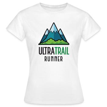 Ultra-Trailrunner - Frauen T-Shirt - Weiß - Vorne - AI Model Female 172 dark (172cm)