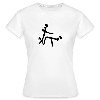 Chinese sign sex doggystyle Black - Women's T-Shirt - white - Front - AI Model Female 172 dark (172cm)