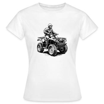 Quad Lover Quad Pilote de sport automobile Quad - T-shirt Femme - blanc - Devant - AI Model Female 172 dark (172cm)