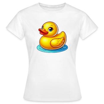 Duckling Duck Duck Duck - Women's T-Shirt - white - Front - AI Model Female 172 dark (172cm)