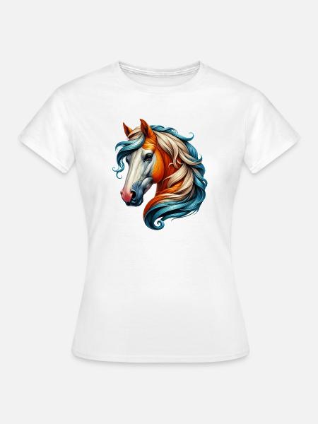 Pferd - Frauen T-Shirt - Weiß
