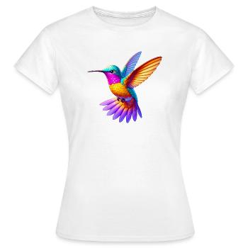 Colibri - T-shirt Femme - blanc - Devant - AI Model Female 172 dark (172cm)