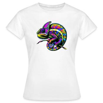 Caméléon - T-shirt Femme - blanc - Devant - AI Model Female 172 dark (172cm)