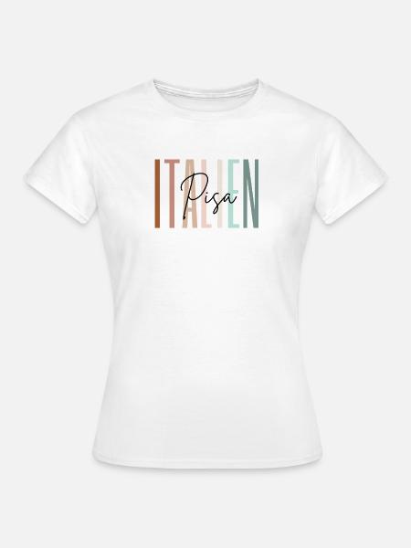 Italien Urlaub Pisa Städtereise Geschenk - Frauen T-Shirt - Weiß