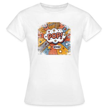 Pop Art | trendy - Women's T-Shirt - white - Front - AI Model Female 172 dark (172cm)