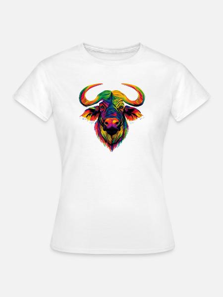 Büffel Kaffernbüffel Safari Afrikanischer Büffel - Frauen T-Shirt - Weiß