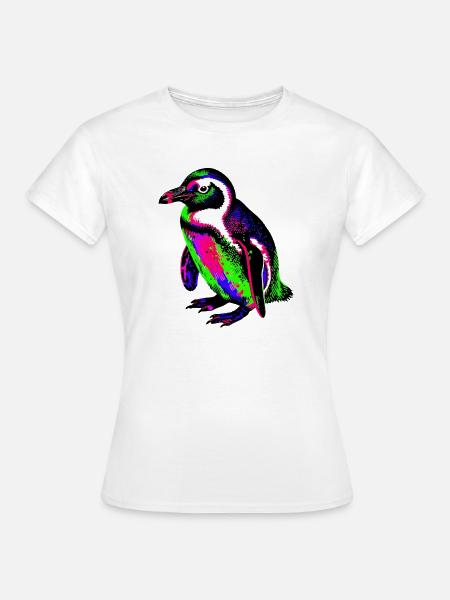 Pinguin - Frauen T-Shirt - Weiß