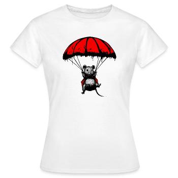 Adrenaline-Rat: Das Abenteuer ruft - Frauen T-Shirt - Weiß - Vorne - AI Model Female 172 dark (172cm)