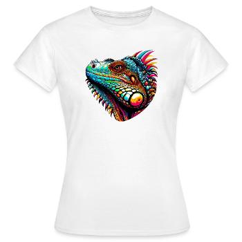 Iguane - T-shirt Femme - blanc - Devant - AI Model Female 172 dark (172cm)