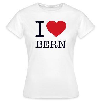 J’ADORE BERNE - T-shirt Femme - blanc - Devant - AI Model Female 172 dark (172cm)