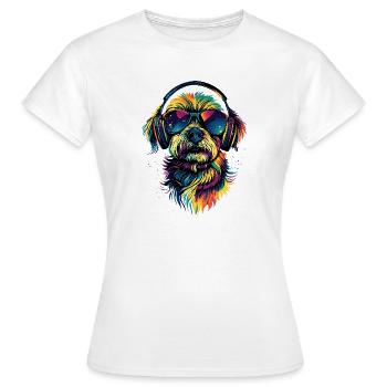 Maltais Petit Chien Maltais Amour Doux Maltais - T-shirt Femme - blanc - Devant - AI Model Female 172 dark (172cm)