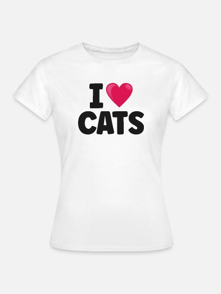 Katze - Frauen T-Shirt - Weiß