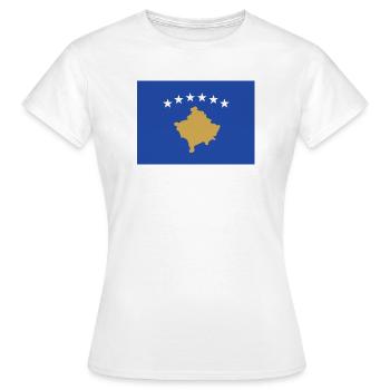 Kosovo - T-shirt Femme - blanc - Devant - AI Model Female 172 dark (172cm)