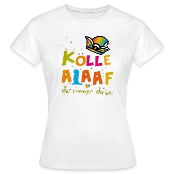 Carnaval d’Alaaf - T-shirt Femme - blanc - Devant - AI Model Female 172 dark (172cm)