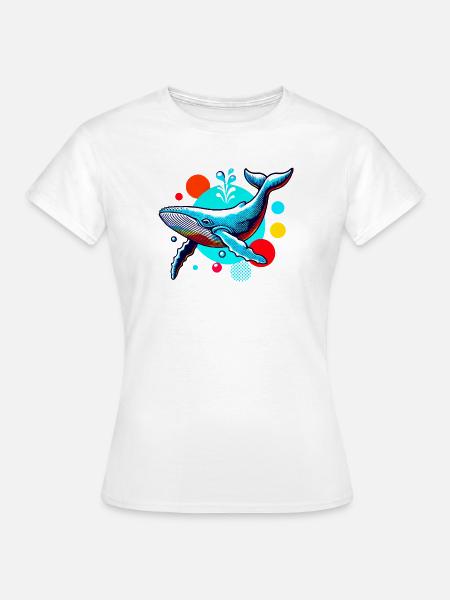Wal - Frauen T-Shirt - Weiß