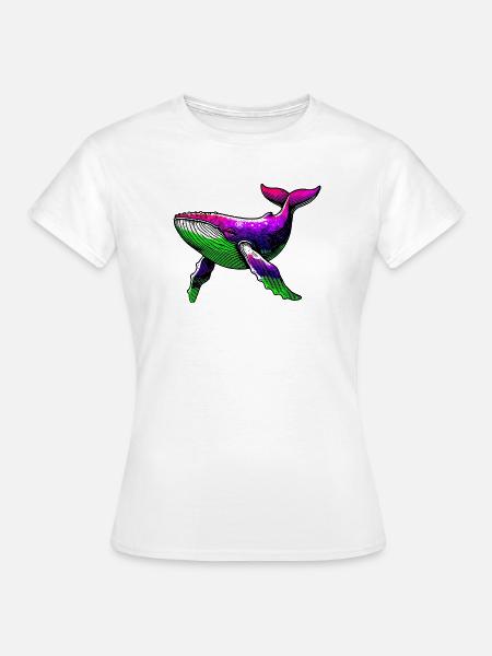 Wal - Frauen T-Shirt - Weiß