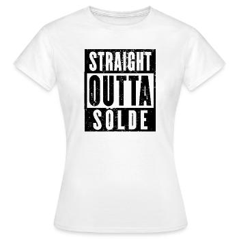 Sölde, Ruhrgebiet, Ruhrpott, echter Sölder - Frauen T-Shirt - Weiß - Vorne - AI Model Female 172 dark (172cm)