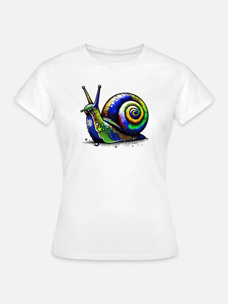 Schnecke - Frauen T-Shirt - Weiß