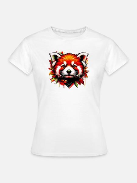 Kleiner Panda - Frauen T-Shirt - Weiß