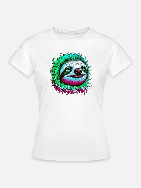 Faultier - Frauen T-Shirt - Weiß