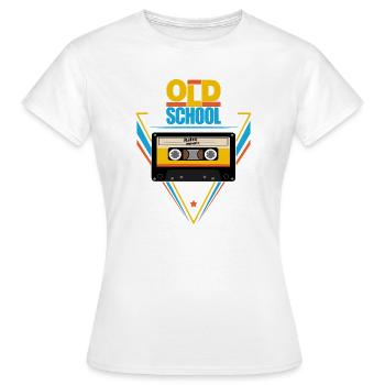 Old school - T-shirt Femme - blanc - Devant - AI Model Female 172 dark (172cm)