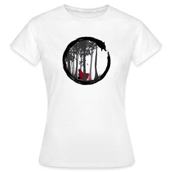 Le Petit Chaperon Rouge - T-shirt Femme - blanc - Devant - AI Model Female 172 dark (172cm)