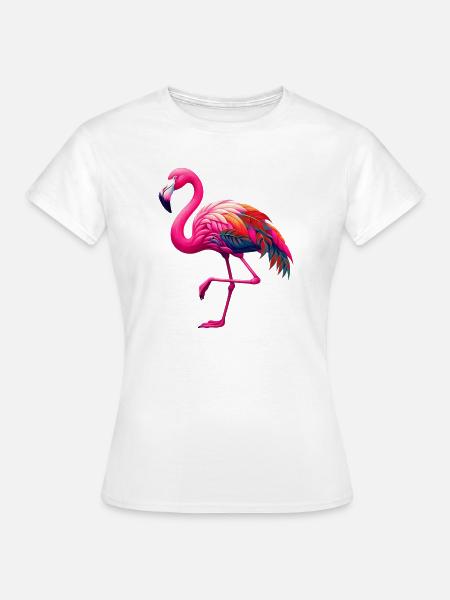 Flamingo - Frauen T-Shirt - Weiß