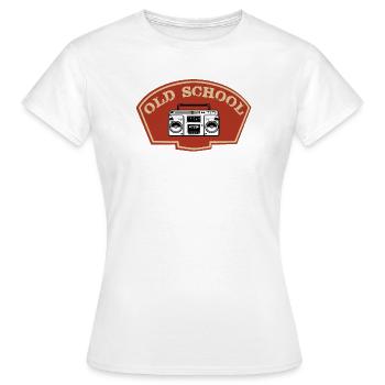 Old school - T-shirt Femme - blanc - Devant - AI Model Female 172 dark (172cm)