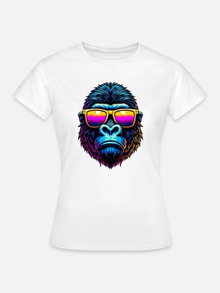 Gorilla - Frauen T-Shirt - Weiß