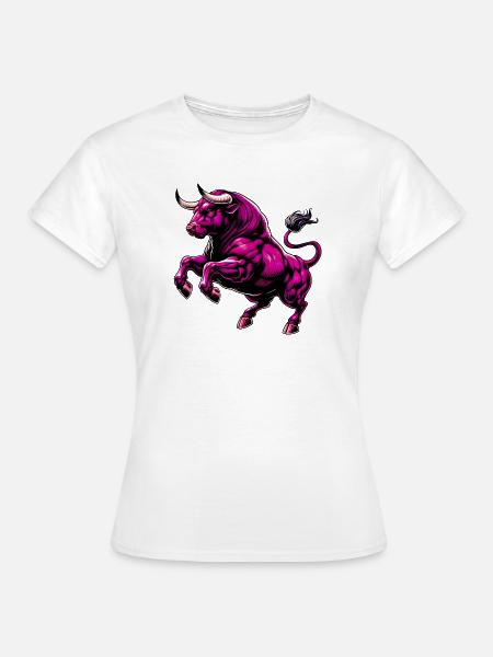 Stier - Frauen T-Shirt - Weiß