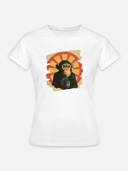 Affe - Frauen T-Shirt - Weiß