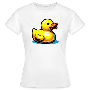 Ente Ente Ente Ente Ente - Frauen T-Shirt - Weiß - Vorne - AI Model Female 172 dark (172cm)