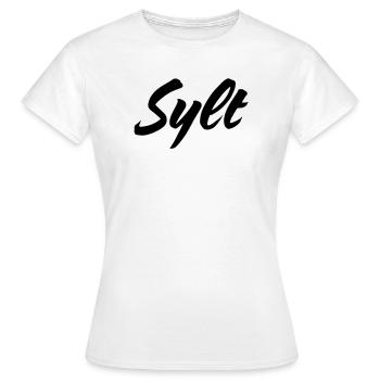 Sylt - T-shirt Femme - blanc - Devant - AI Model Female 172 dark (172cm)