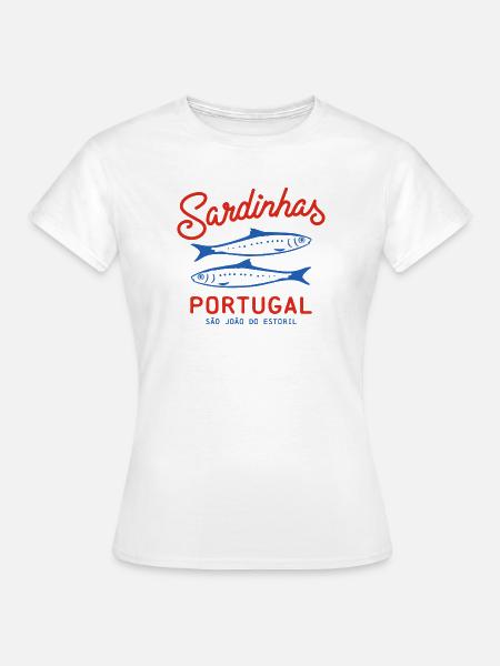 sardinen konserve sardinhas portugal - Frauen T-Shirt - Weiß