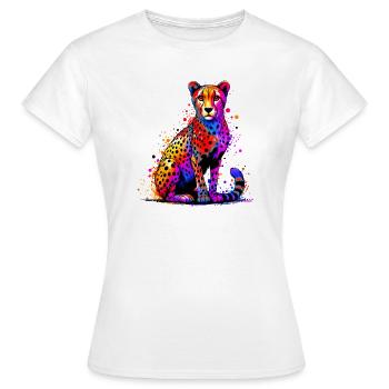 Guépard - T-shirt Femme - blanc - Devant - AI Model Female 172 dark (172cm)