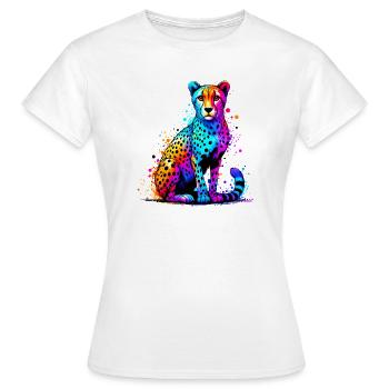Guépard - T-shirt Femme - blanc - Devant - AI Model Female 172 dark (172cm)