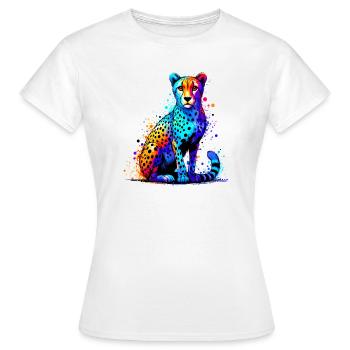 Guépard - T-shirt Femme - blanc - Devant - AI Model Female 172 dark (172cm)