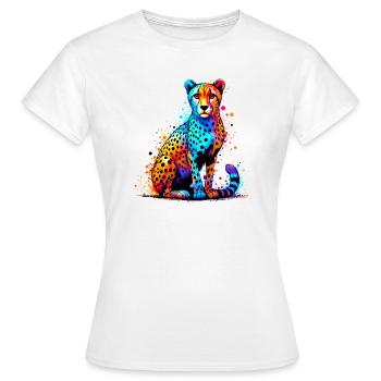 Guépard - T-shirt Femme - blanc - Devant - AI Model Female 172 dark (172cm)