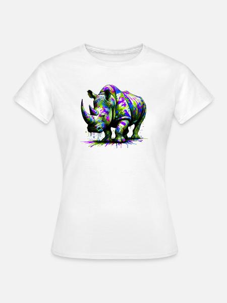 Nashorn - Frauen T-Shirt - Weiß