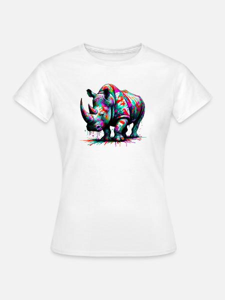 Nashorn - Frauen T-Shirt - Weiß