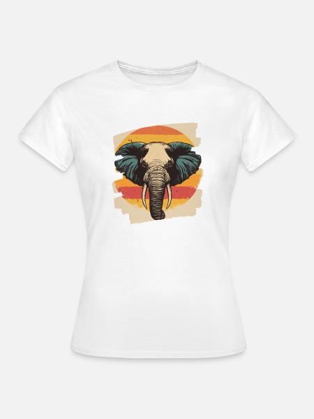 Elefant - Frauen T-Shirt - Weiß