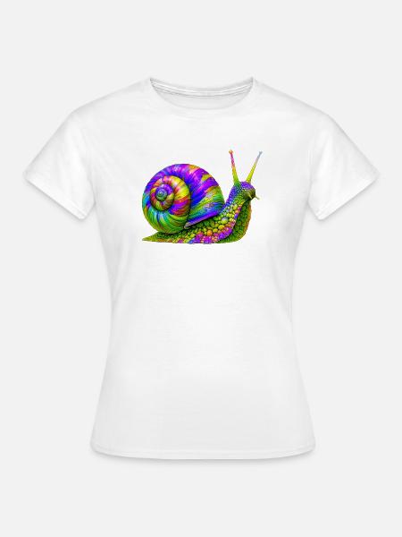 Schnecke - Frauen T-Shirt - Weiß