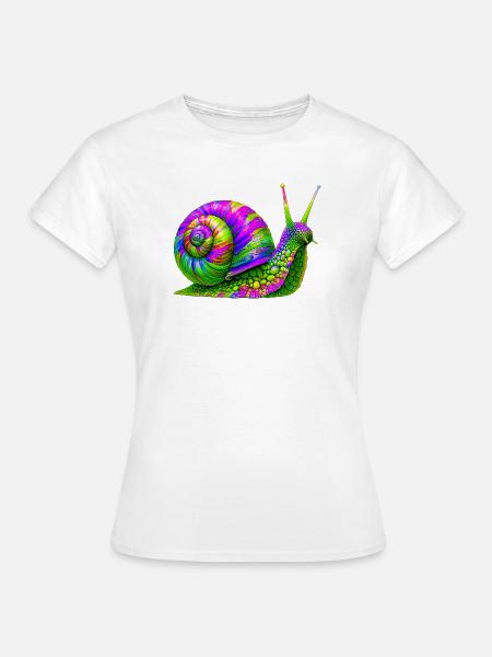 Schnecke - Frauen T-Shirt - Weiß