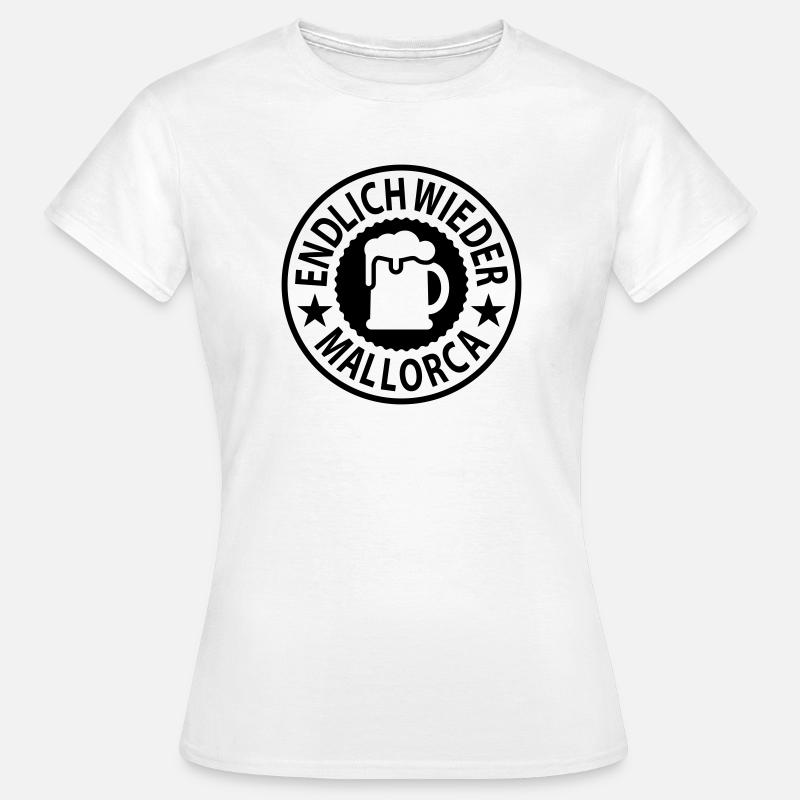 Finally Mallorca beer again - Women's T-Shirt - white