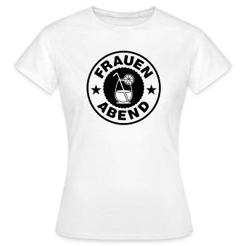 Frauen Abend Cocktail - Frauen T-Shirt - Weiß - Vorne - AI Model Female 172 dark (172cm)