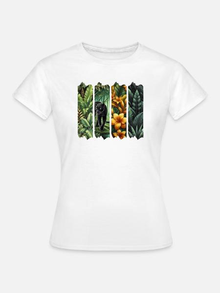 Dschungel-Geheimnisse: Der schwarze Panther - Frauen T-Shirt - Weiß