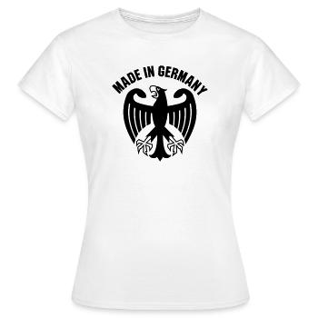 Fabriqué en Allemagne - T-shirt Femme - blanc - Devant - AI Model Female 172 dark (172cm)
