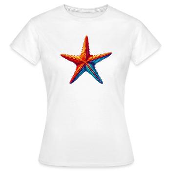 Seestern - Frauen T-Shirt - Weiß - Vorne - AI Model Female 172 dark (172cm)