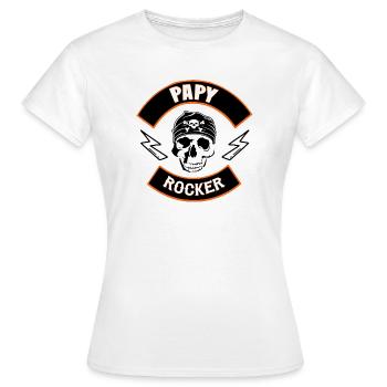 Grandpa rocker - Women's T-Shirt - white - Front - AI Model Female 172 dark (172cm)