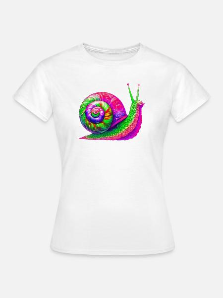 Schnecke - Frauen T-Shirt - Weiß